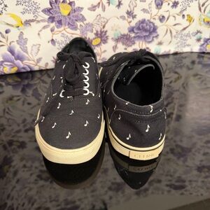 Celine Musical Notes Canvas Sneakers in Black 36 authentic